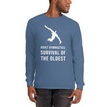 Load image into Gallery viewer, Adult Gymnastics: Survival of the Oldest - Long Sleeve T